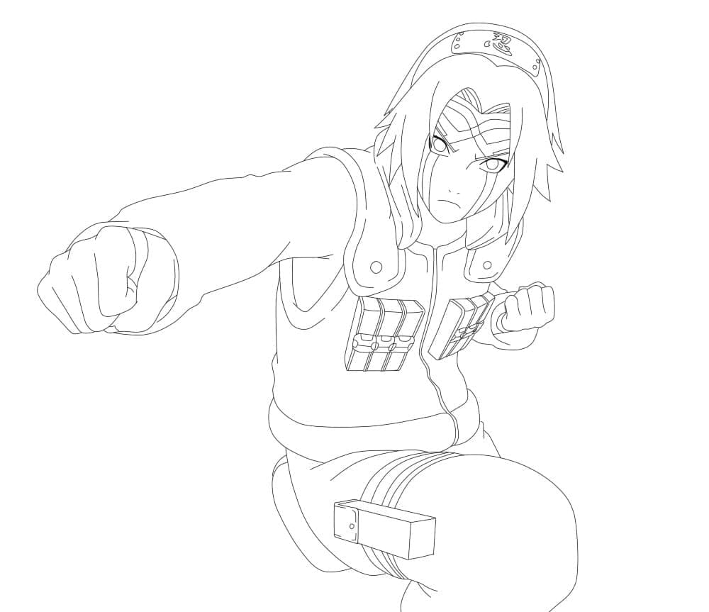 Imprimir Desenho de Sakura Haruno para Desenhar e Colorir Grátis e Pintar