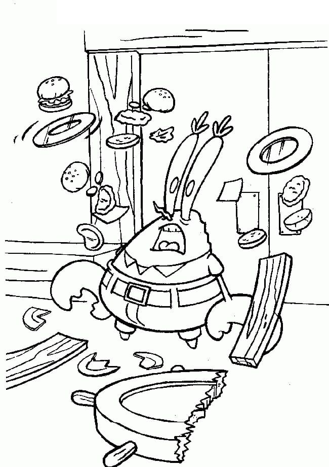 Desenho de Seu Sirigueijo Imprimivel para Colorir e Pintar