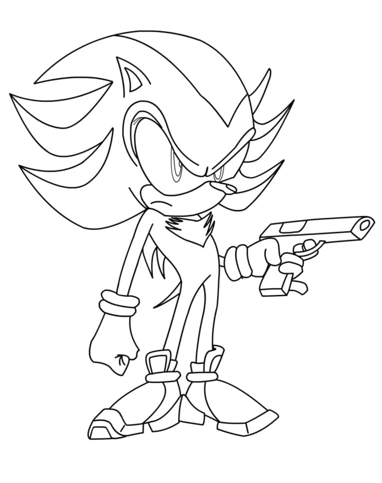 Desenho de Shadow 2 para Colorir e Pintar