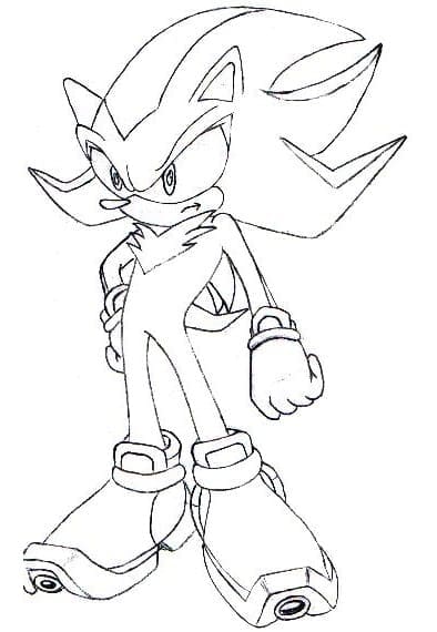 Desenho de Shadow Grátis para Colorir e Pintar