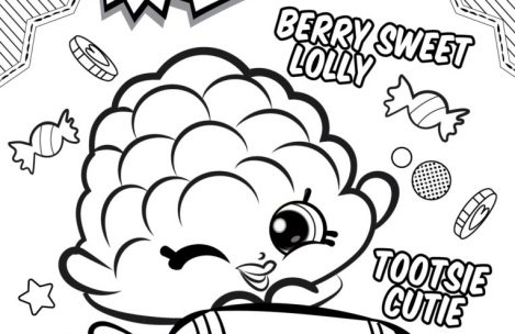 Desenho de Lolly Shopkin para Pintar