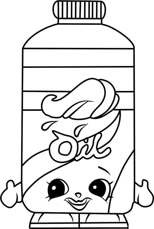 Desenho de Óleo de Olivia para Colorir e Pintar