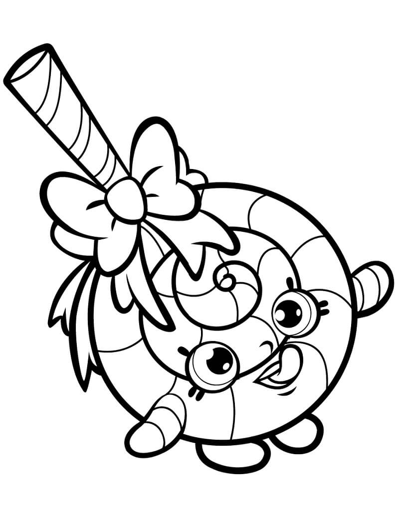 Desenho Lolli Poppins Shopkins para Colorir e Pintar