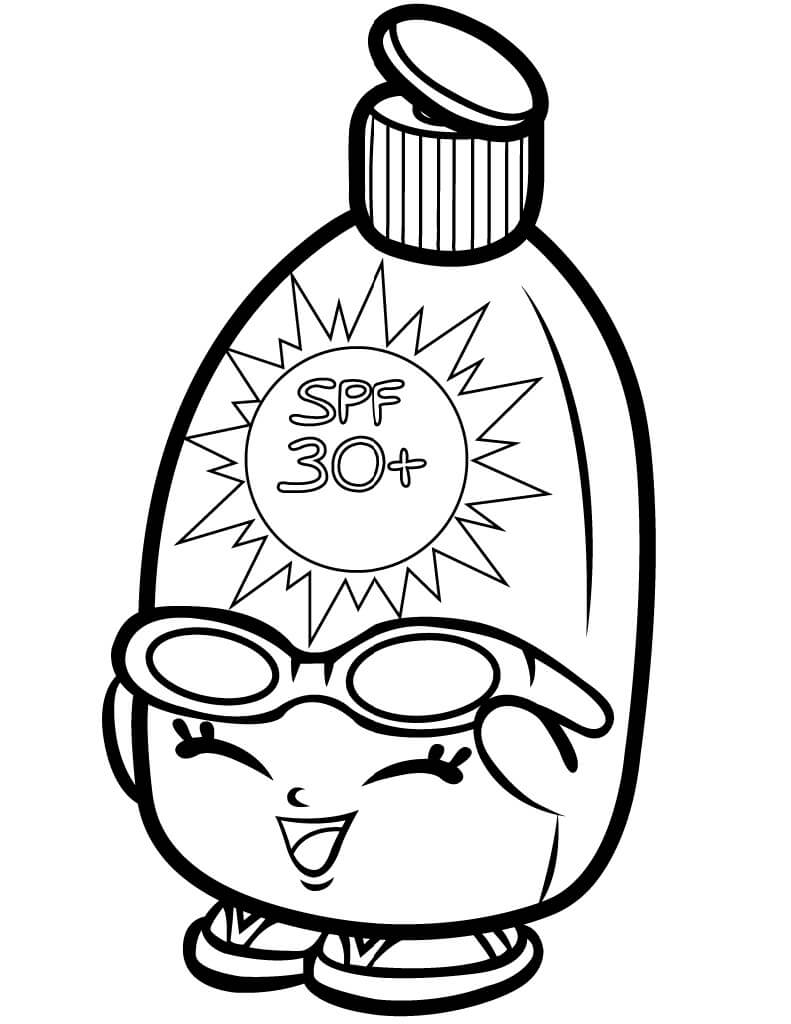Desenho Sunny Screen Shopkins para Colorir e Pintar