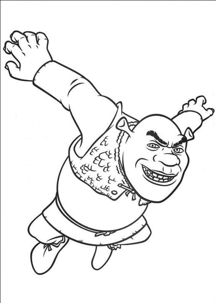Baixar Desenho de Shrek para Colorir com Lápis de Cor e Pintar
