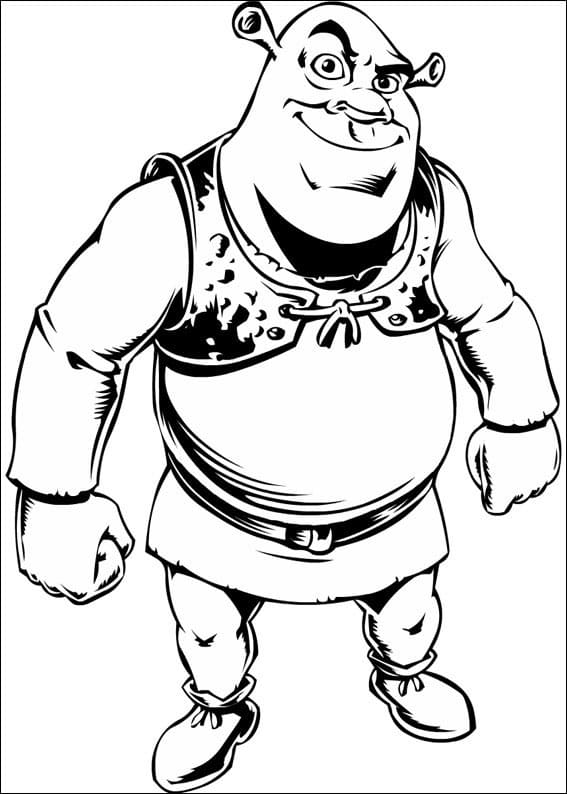 Desenho Realista do Shrek para Pintar