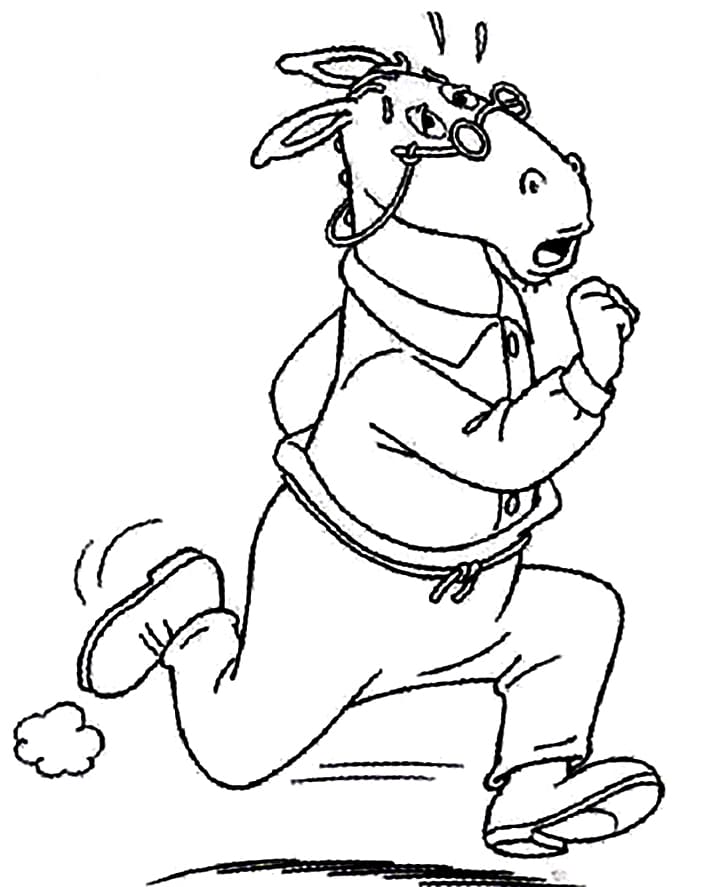 Desenho Conselheiro Correndo para Colorir e Pintar