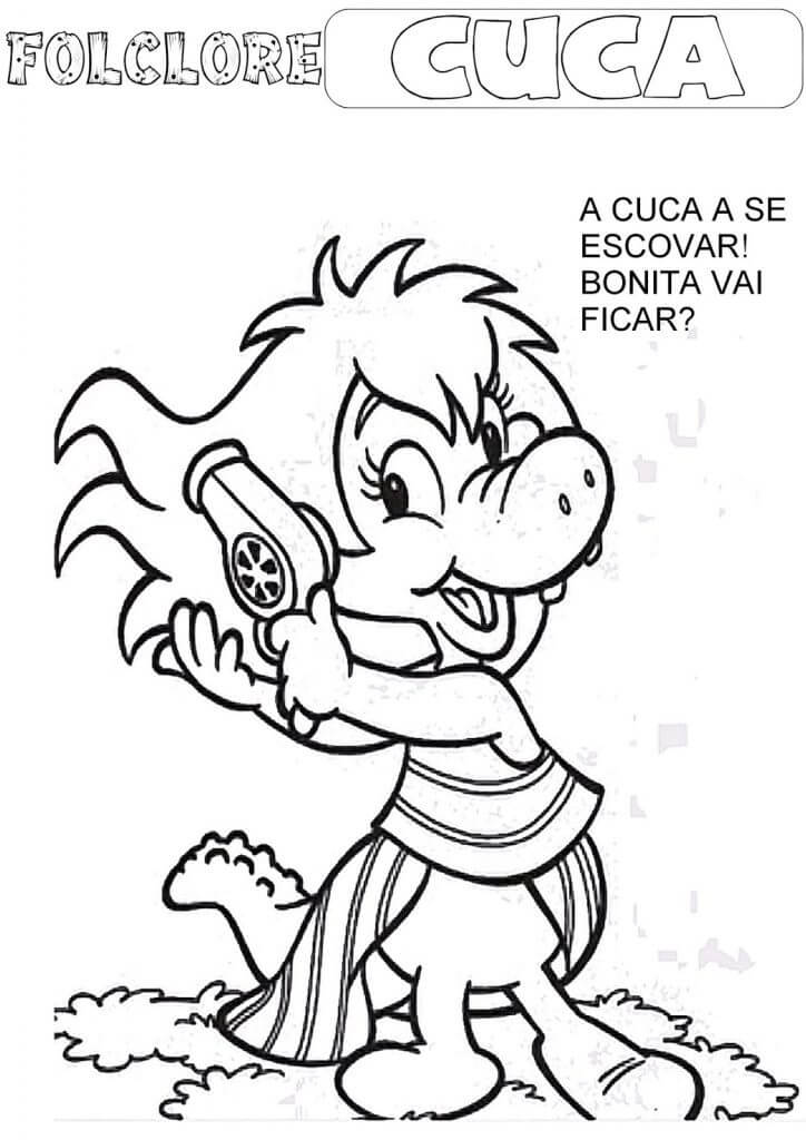 Desenho de Cuca Imprimivel Pdf para Colorir e Pintar