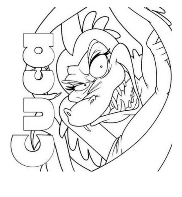 Desenho de Cuca Pdf Grátis para Colorir e Pintar