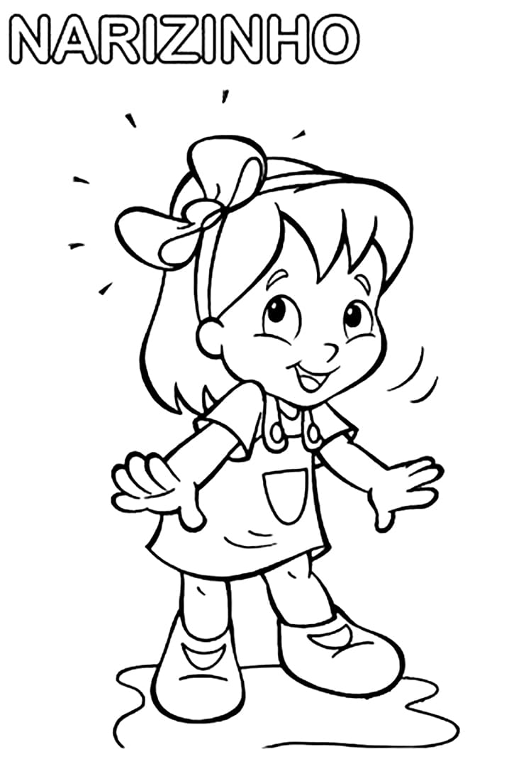 Desenho de Narizinho para Colorir Download e Pintar