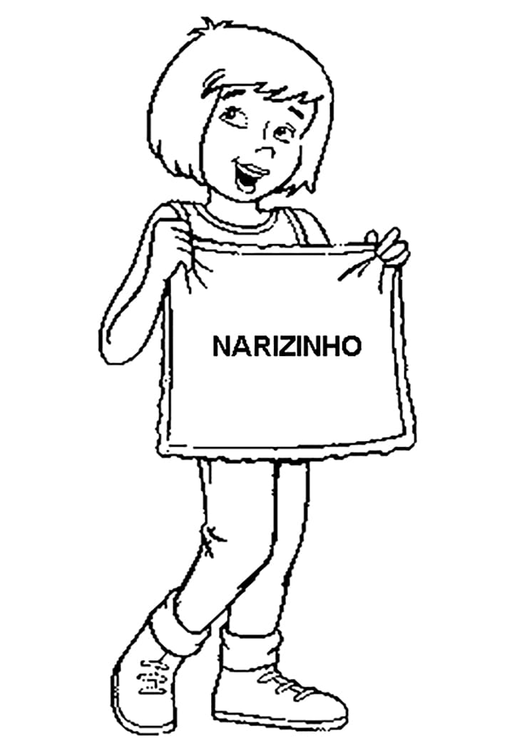 Desenho de Narizinho para Colorir Pdf Grátis e Pintar
