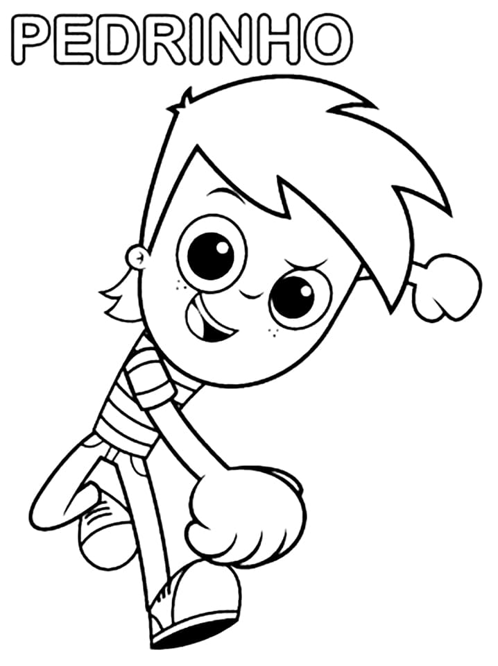 Desenho de Pedrinho Grátis para Colorir e Pintar