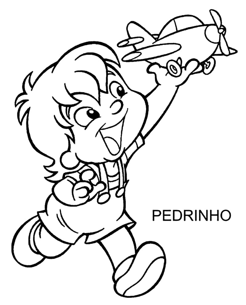 Desenho de Pedrinho para Colorir Pdf Grátis e Pintar