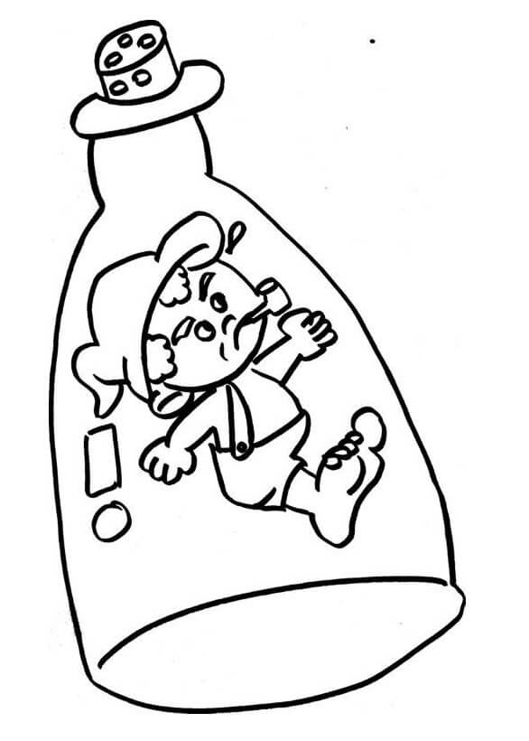 Desenho de Saci Pdf Grátis para Colorir e Pintar