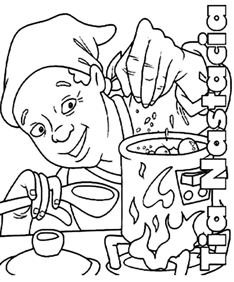 Desenho de Tia Nastacia Pdf para Imprimir e Colorir e Pintar