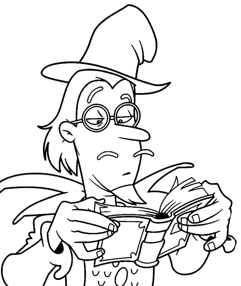 Desenho de Visconde de Sabugosa Grátis para Imprimir e Colorir e Pintar