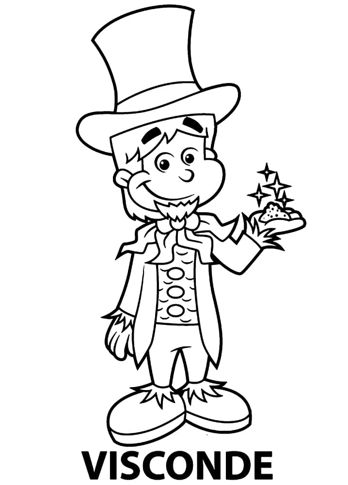 Desenho de Visconde de Sabugosa para Imprimir Pdf Grátis e Pintar