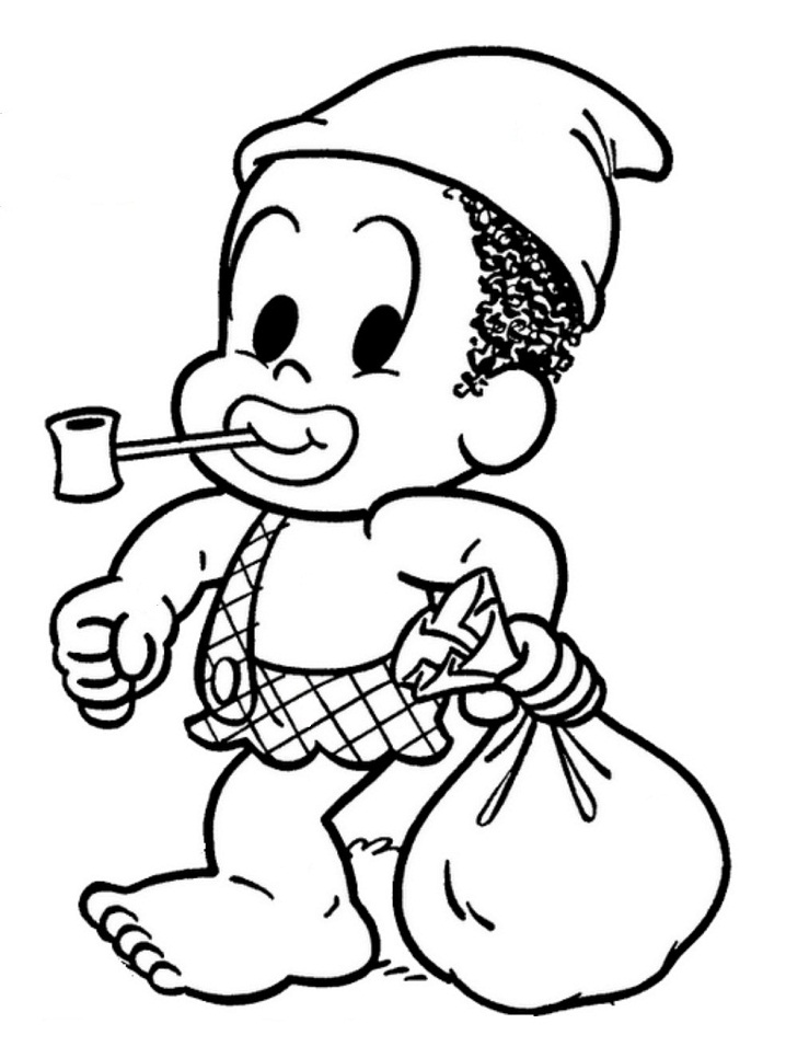 Desenho do Saci Perere para Colorir Gratuitamente e Pintar