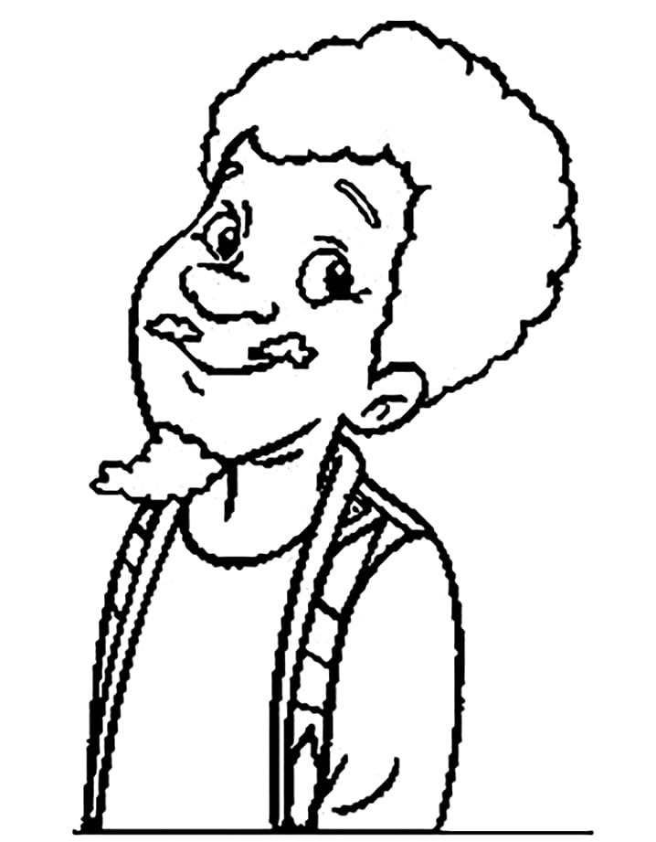 Desenho do Tio Barnabé para Colorir com Tinta Guache e Pintar