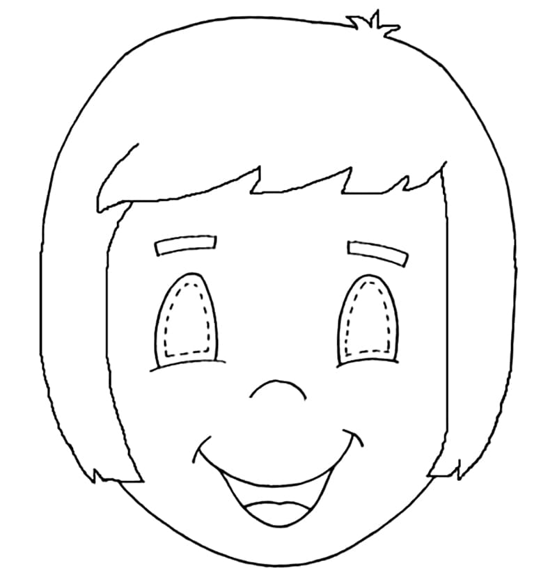 Desenho Máscara da Narizinho para Colorir e Pintar