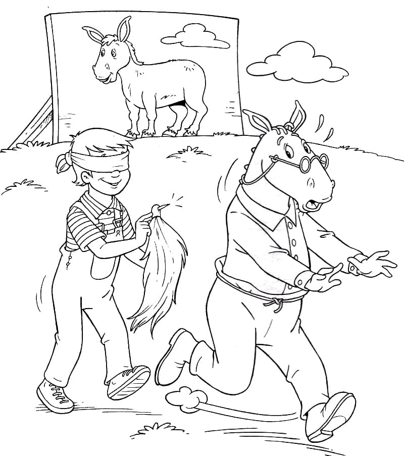 Desenho Pedrinho e Conselheiro para Colorir e Pintar