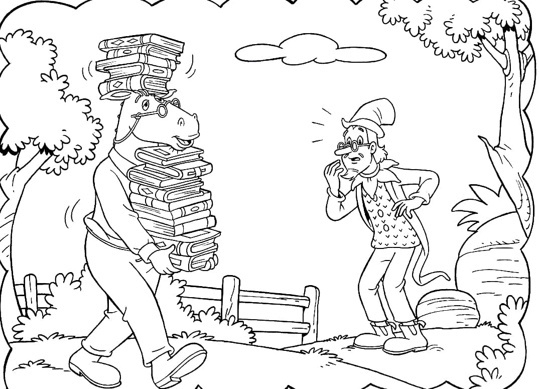 Desenho Wisconde e Conselheiro para Colorir e Pintar