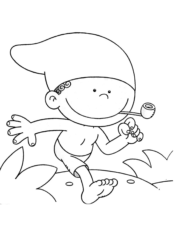 Saci Perere do Sítio do Picapau Amaralo para Pintar