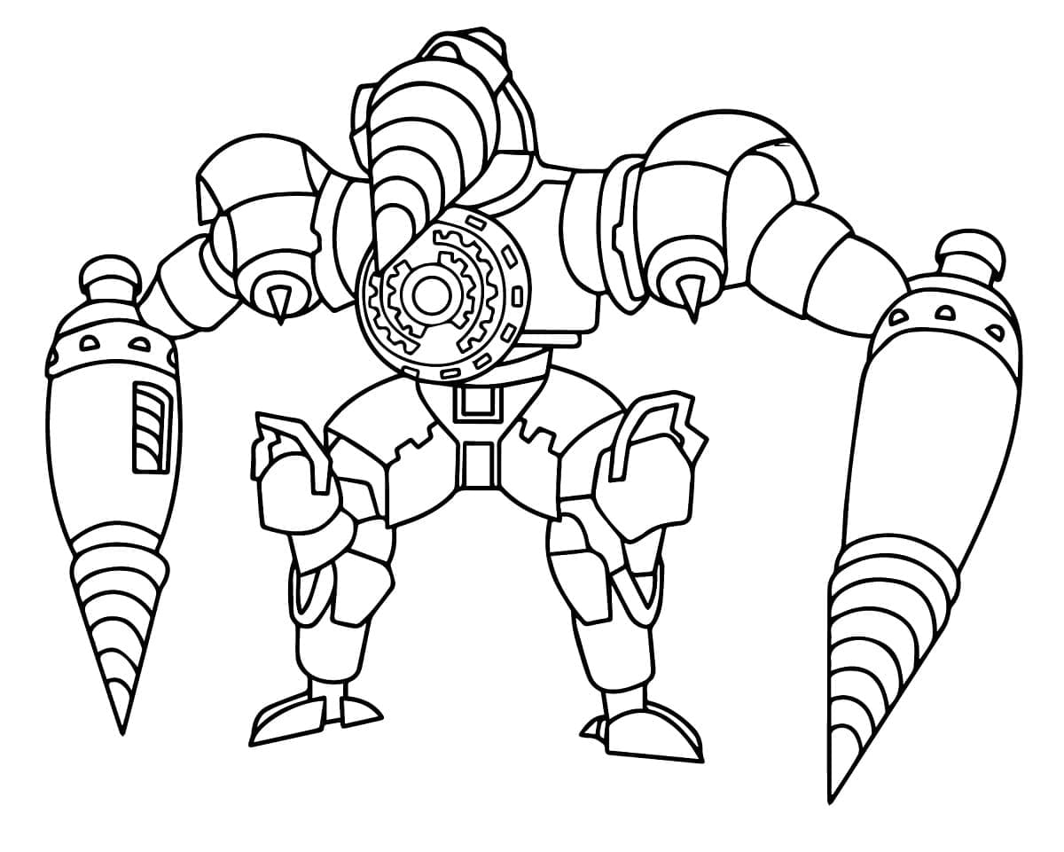 Desenho de Titan Drill Man para Colorir e Pintar