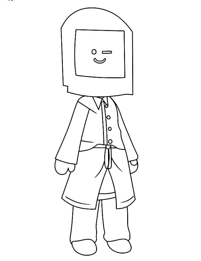 Desenho de Skibidi Toilet Tv Man para Colorir e Pintar