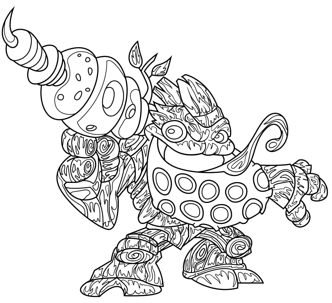 Desenho Bubble Blast Skylanders Imprimir e Colorir e Pintar
