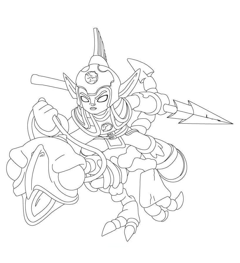 Desenho Fright Rider Skylanders Imprimir e Colorir e Pintar
