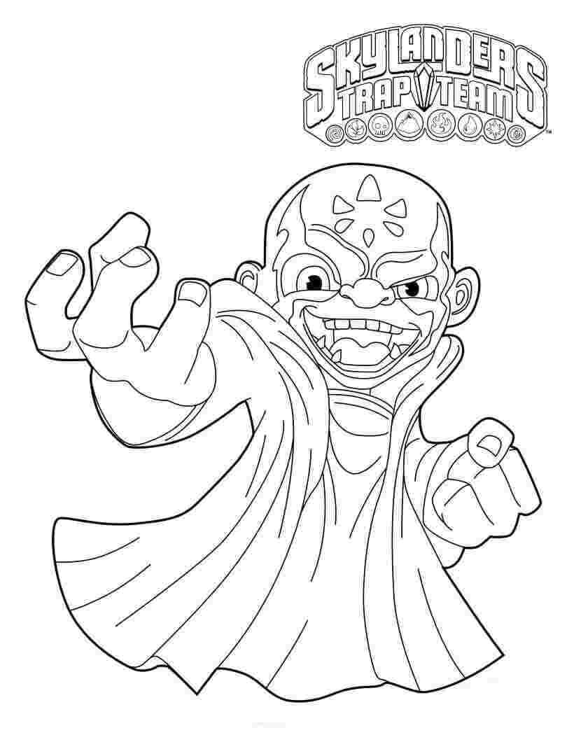 Desenho Kaos Skylanders para Colorir Imprimir e Colorir e Pintar