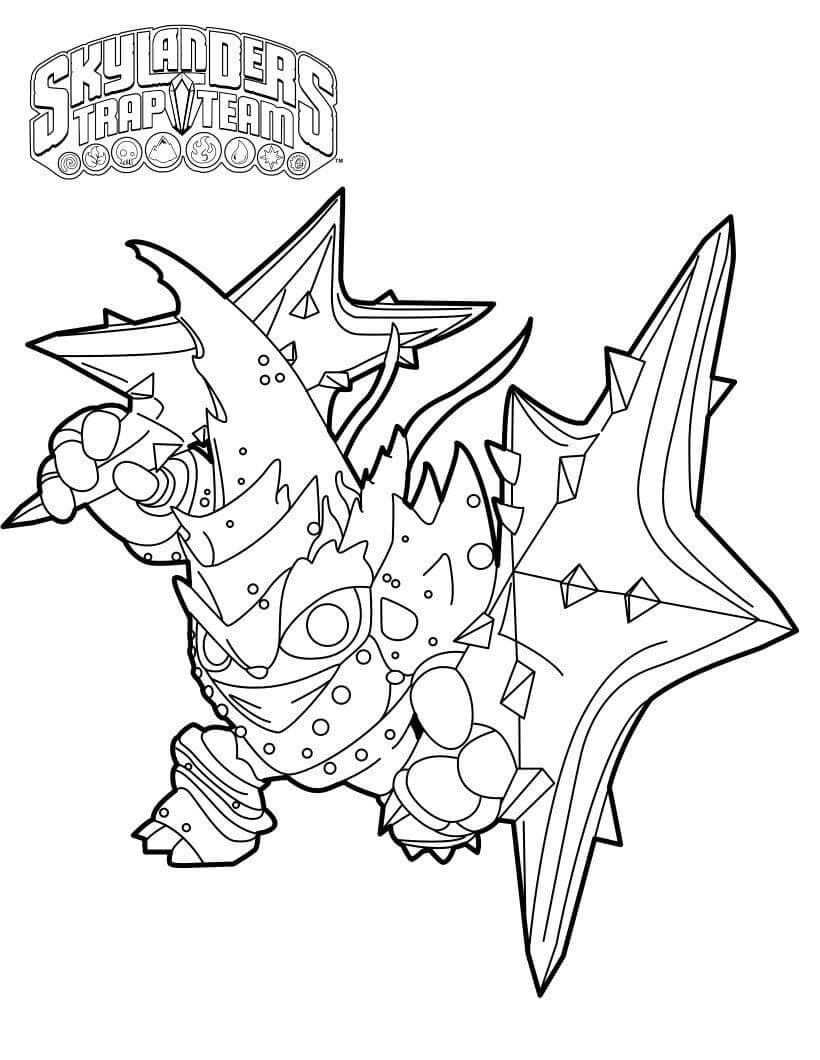 Desenho Lob Star Skylanders para Colorir Imprimir e Colorir e Pintar