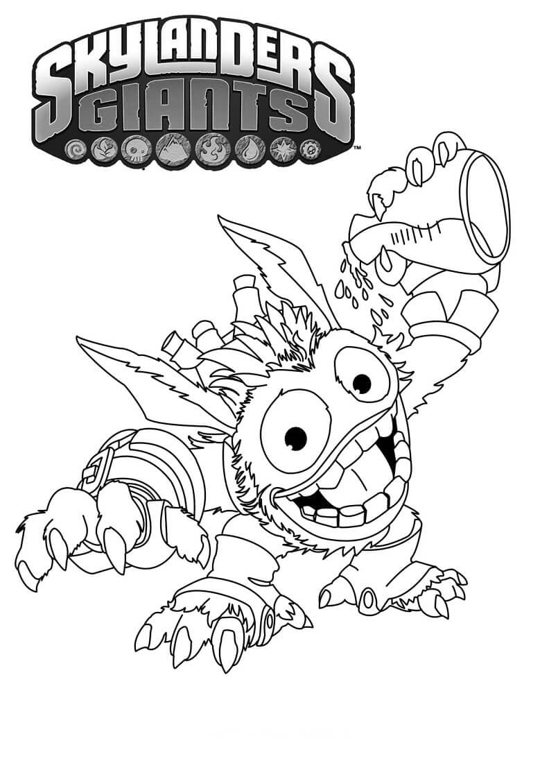 Desenho Pop Fizz Skylanders para Colorir Imprimir e Colorir e Pintar