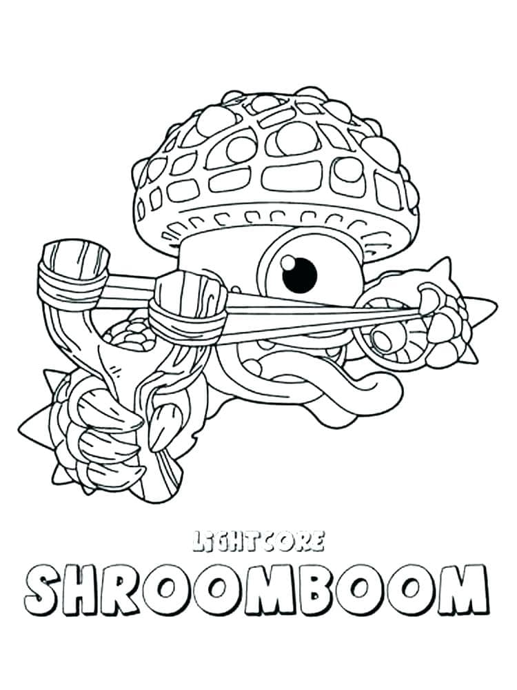 Desenho Shroomboom Skylanders para Colorir Imprimir e Colorir e Pintar