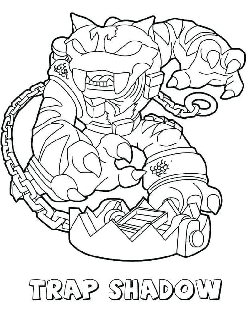 Desenho Trap Shadow Skylanders para Colorir Imprimir e Colorir e Pintar