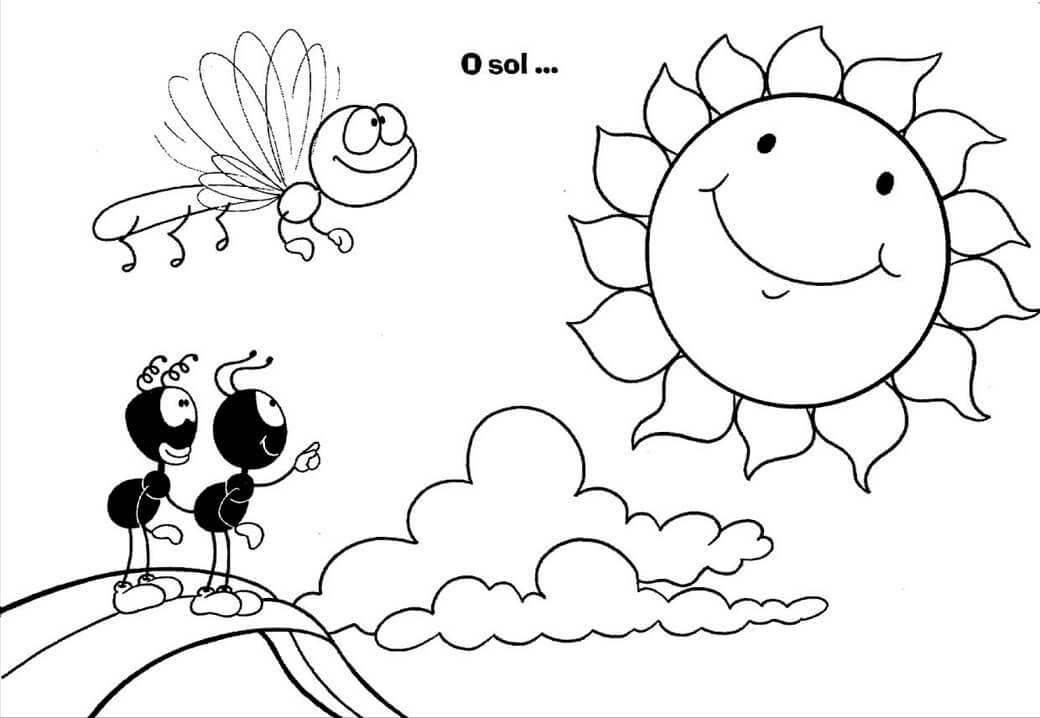 Desenho de Smilinguido Atividade Bíblica para Colorir com Lápis de Cor e Pintar