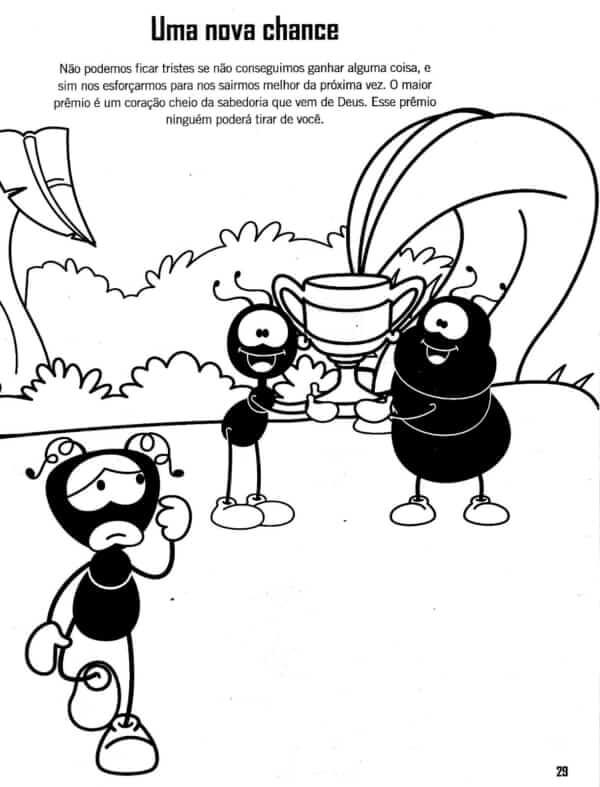 Desenho de Smilinguido Bíblia para Colorir Download e Pintar