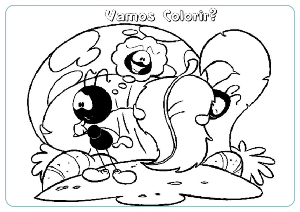 Desenho de Smilinguido Bíblia para Imprimir Grátis e Pintar