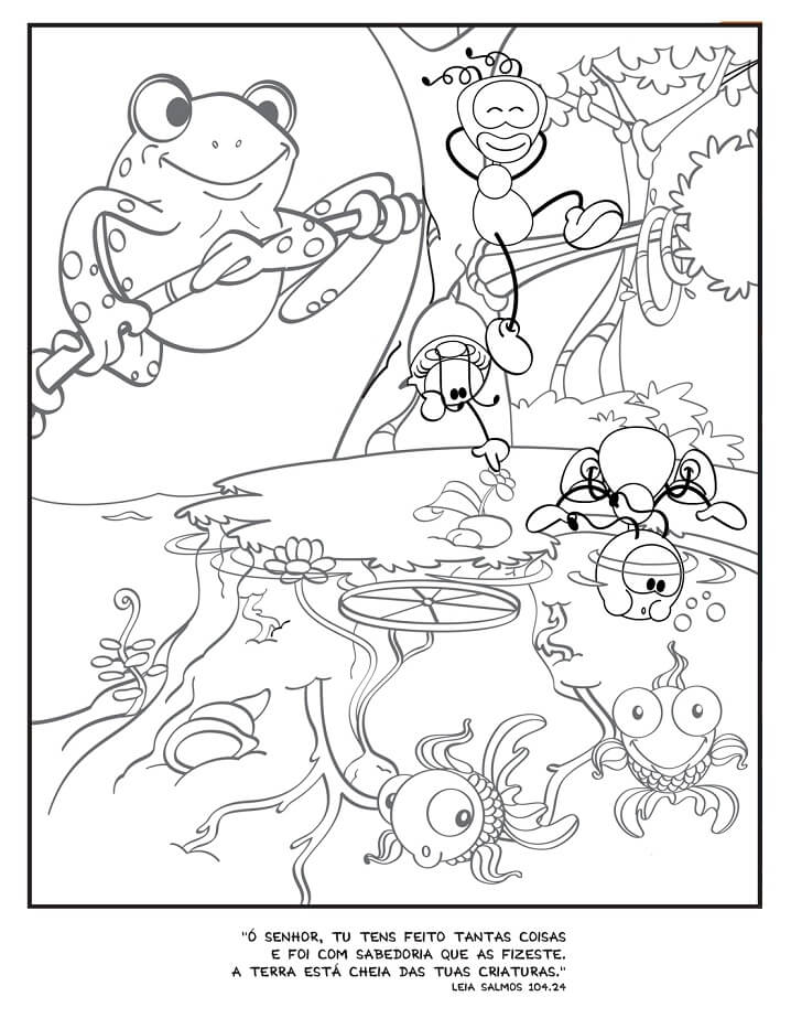 Desenho de Smilinguido da Bíblia para Colorir e Baixar Pdf e Pintar