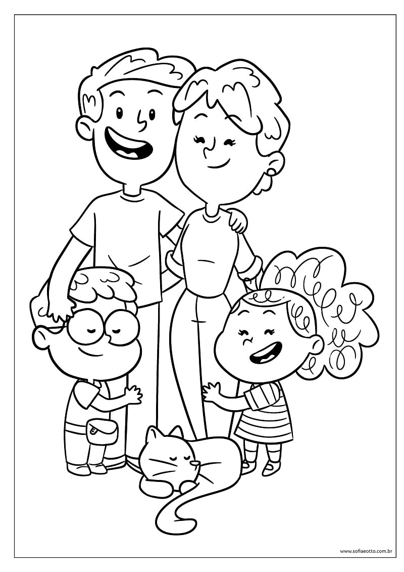 Desenhos de Sofia e Otto para Imprimir Pintar