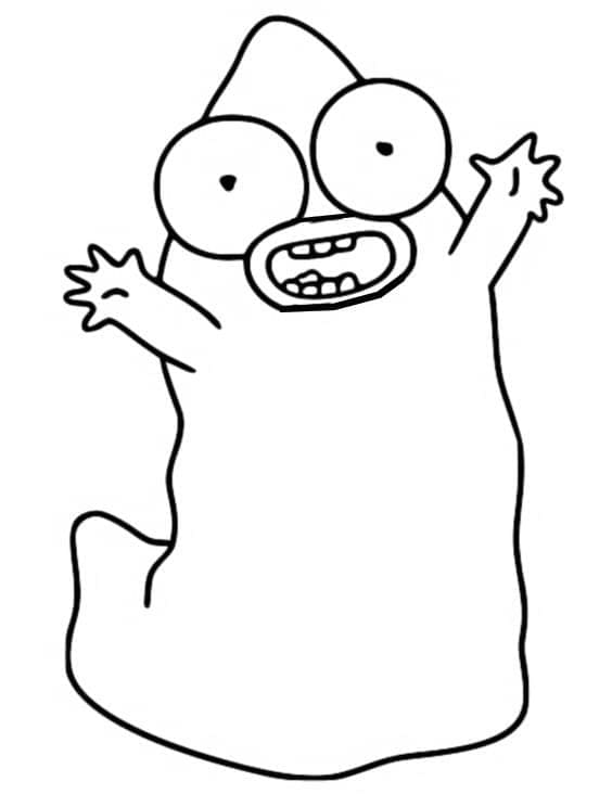 Desenhos Solar Opposites The Pupa para Colorir e Imprimir e Pintar