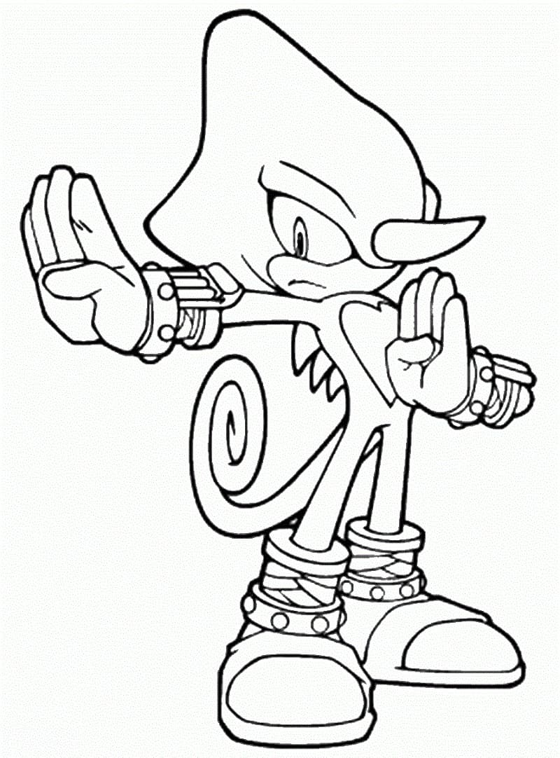 Baixar Desenho do Espio de Sonic para Colorir