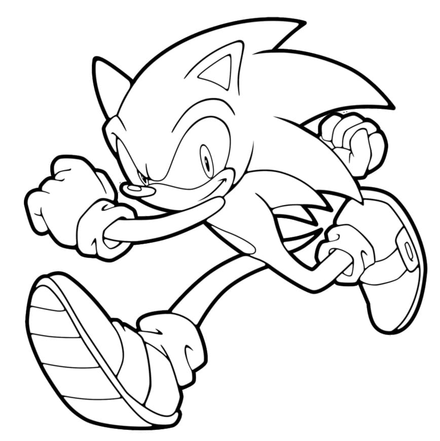 Baixar Desenho do Sonic Mega Drive para Pintar