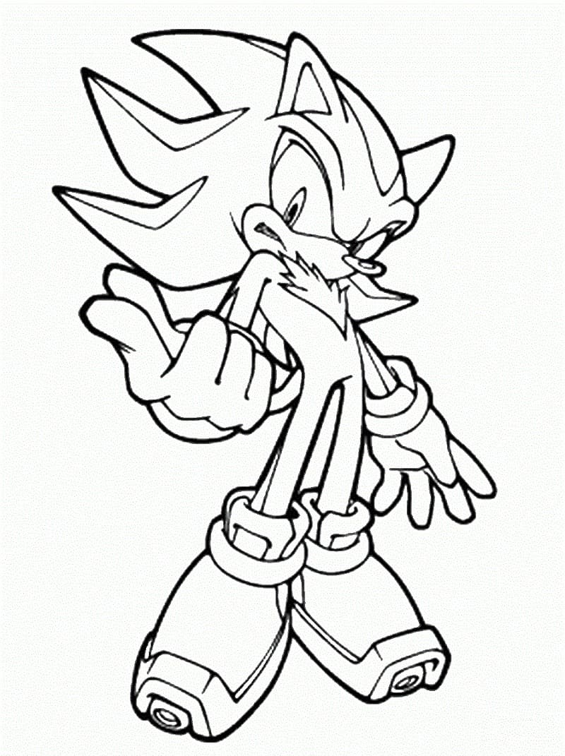 Baixar Foto do Sonic para Pintar Gratuitamente