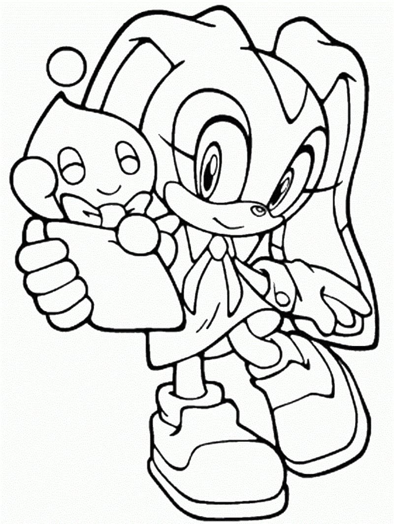 Desenho Cream The Rabbit do Sonic para Colorir