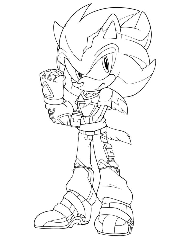 Desenho de Foto de Sonic para Colorir