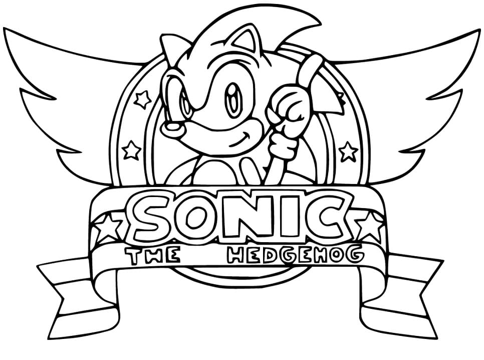 Desenho do Jogo Sonic do Mega Drive para Colorir