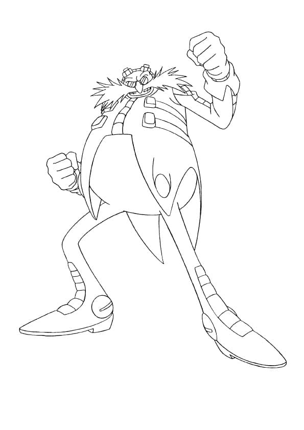 Desenho Doutor Eggman de Sonic para Pintar Gratuitamente