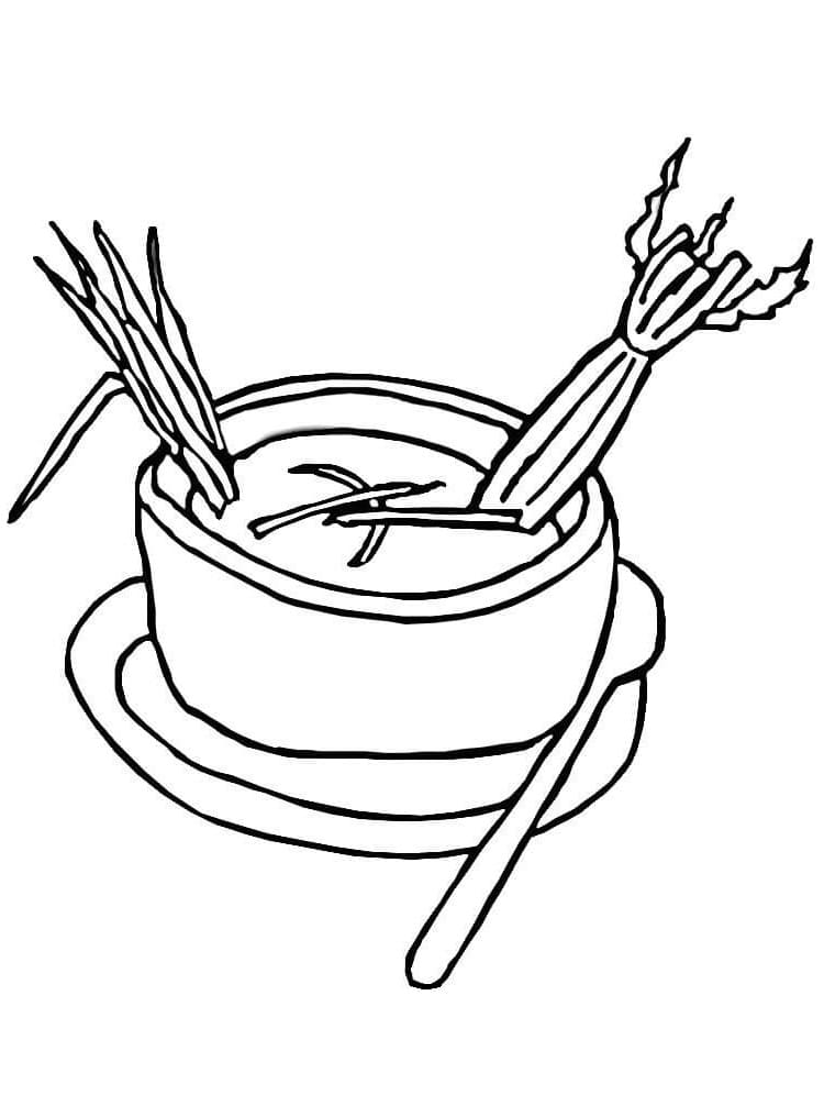 Desenho de Sopa Imprimivel Pdf para Colorir e Pintar